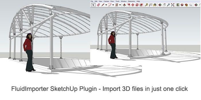 fluidimporter for sketchup